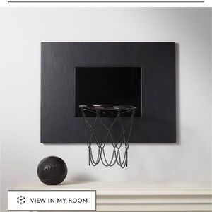 CB2 leather basketball hoop